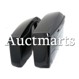 Hard Saddlebags  Vivid Gloss Black Bags ABS w/ Lids | Auctmarts